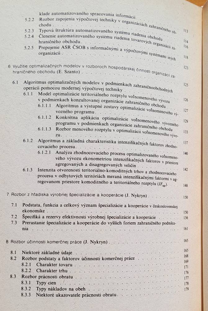 Rozbory v zahraničnom obchode / Náklad 1000 kusov