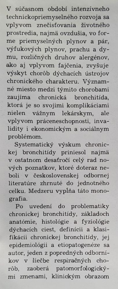 Bronchitis chronica / Edícia pre postgraduálne štúdium lekárov