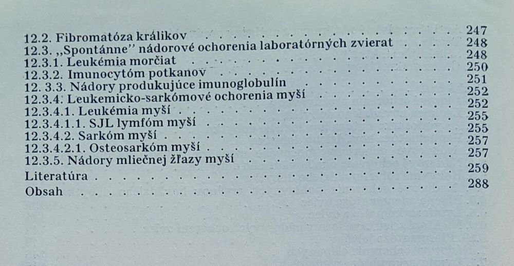 Nádorové ochorenia zvierat / Organizátor poľnohospodárskej veľkovýroby