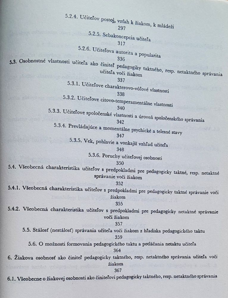Psychológia učiteľovho pedagogického taktu / Základné pedagogické a psychologické diela