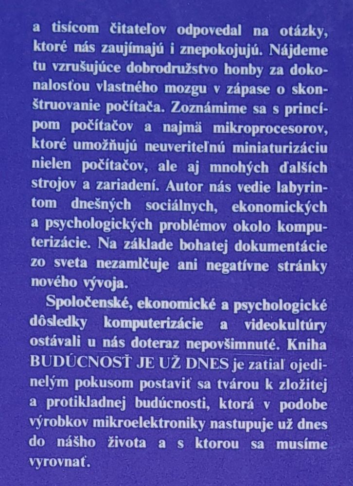 Budúcnosť je už dnes / Rozprávanie na tému mikroelektronika a my