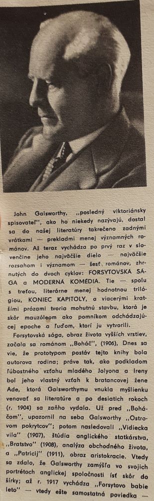 Forsytovská sága, Moderná komédia / Galsworthy 