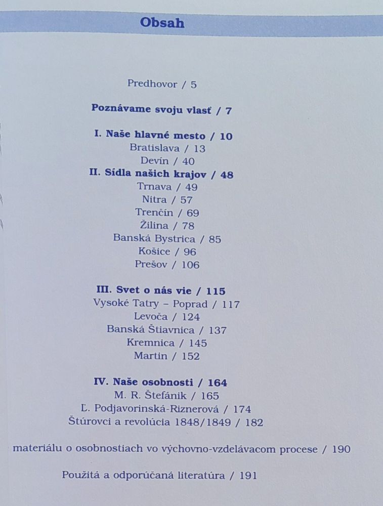 Poznávame svoju vlasť