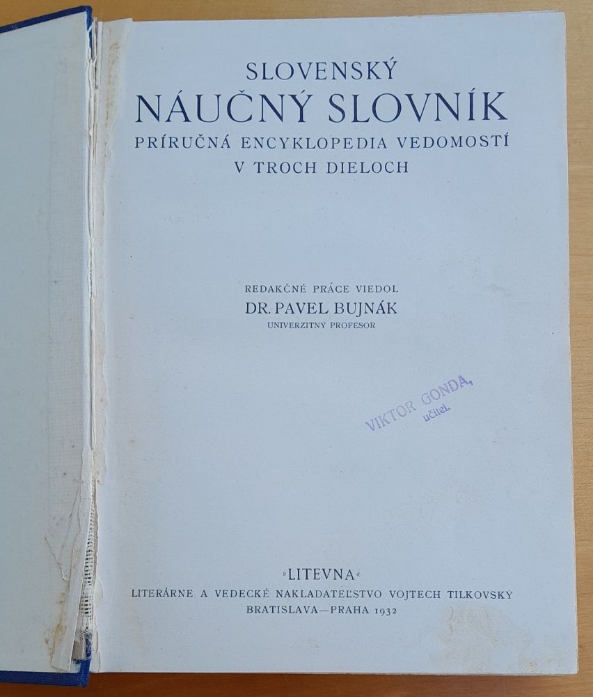 Slovenský náučný slovník 1.- 3.
