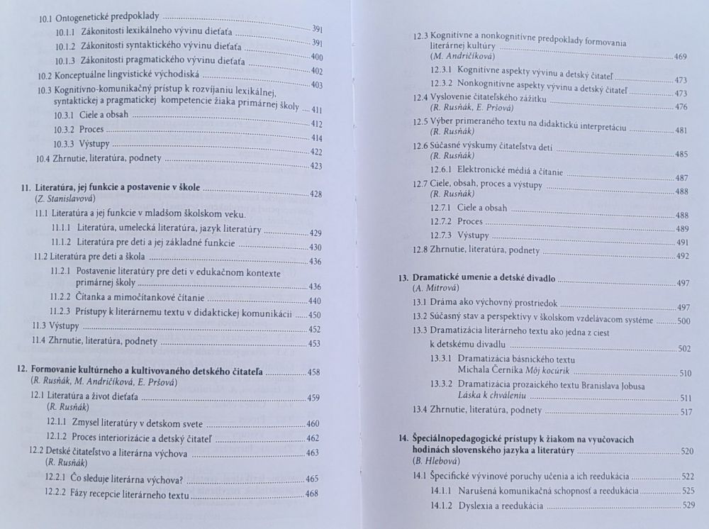 Integrovaná didaktika slovenského jazyka a literatúry pre primárne vzdelávanie