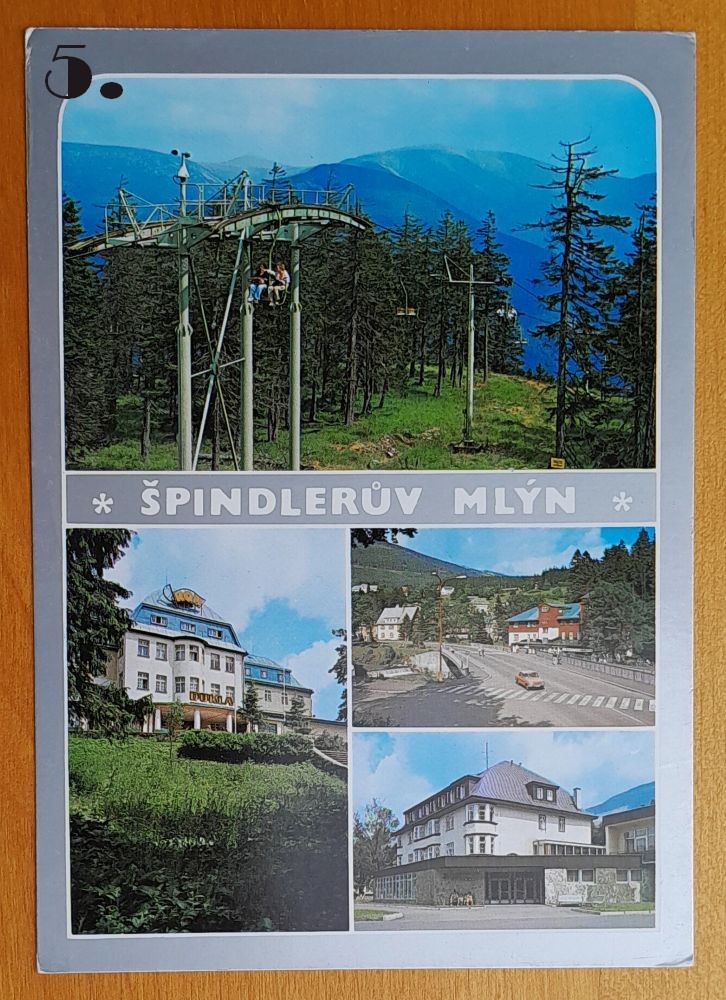 Krkonoše, Špindleruv mlyn, Sněžka - pohľadnice