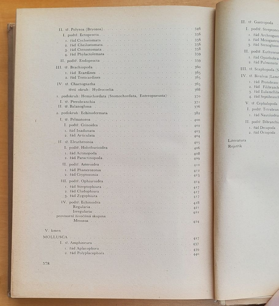 Zoologie bezobratlých I.