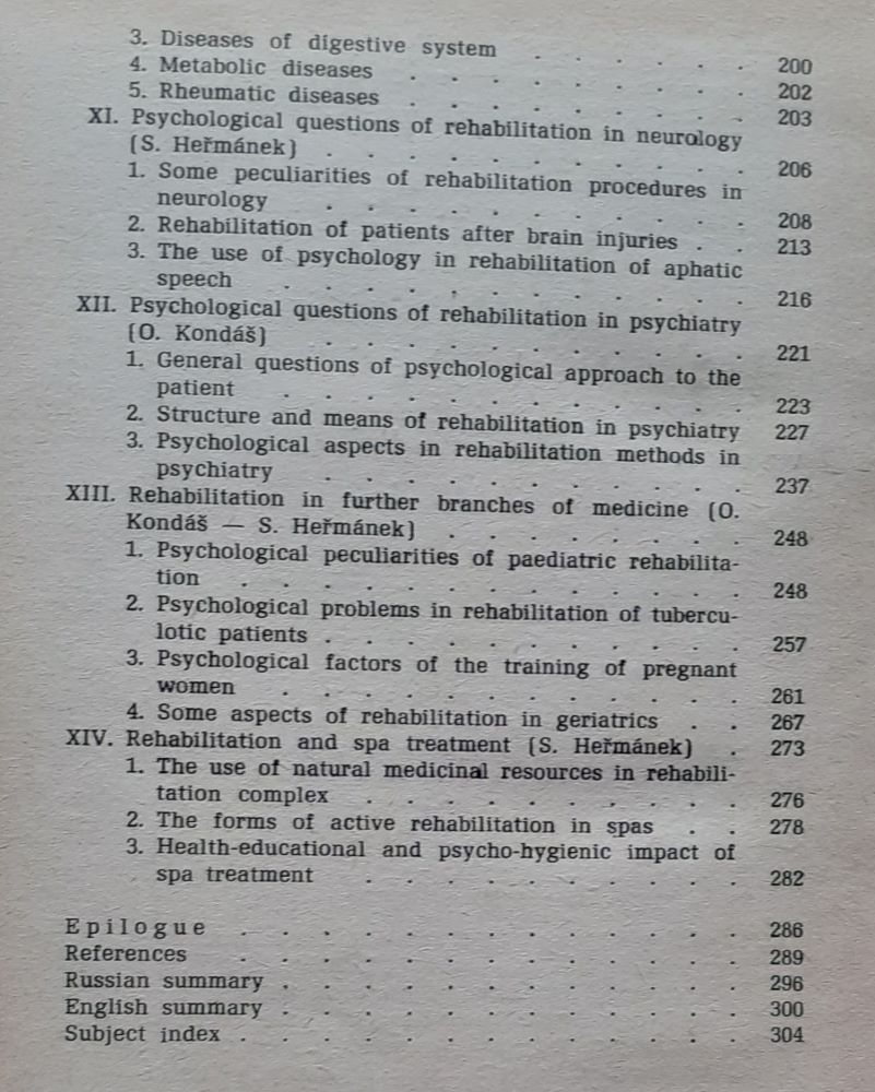 Psychológia v liečebnej rehabilitácii 