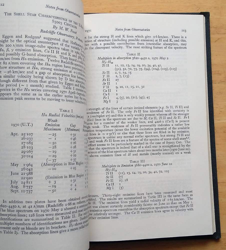 The Observatory a Review of Astronomy 1971