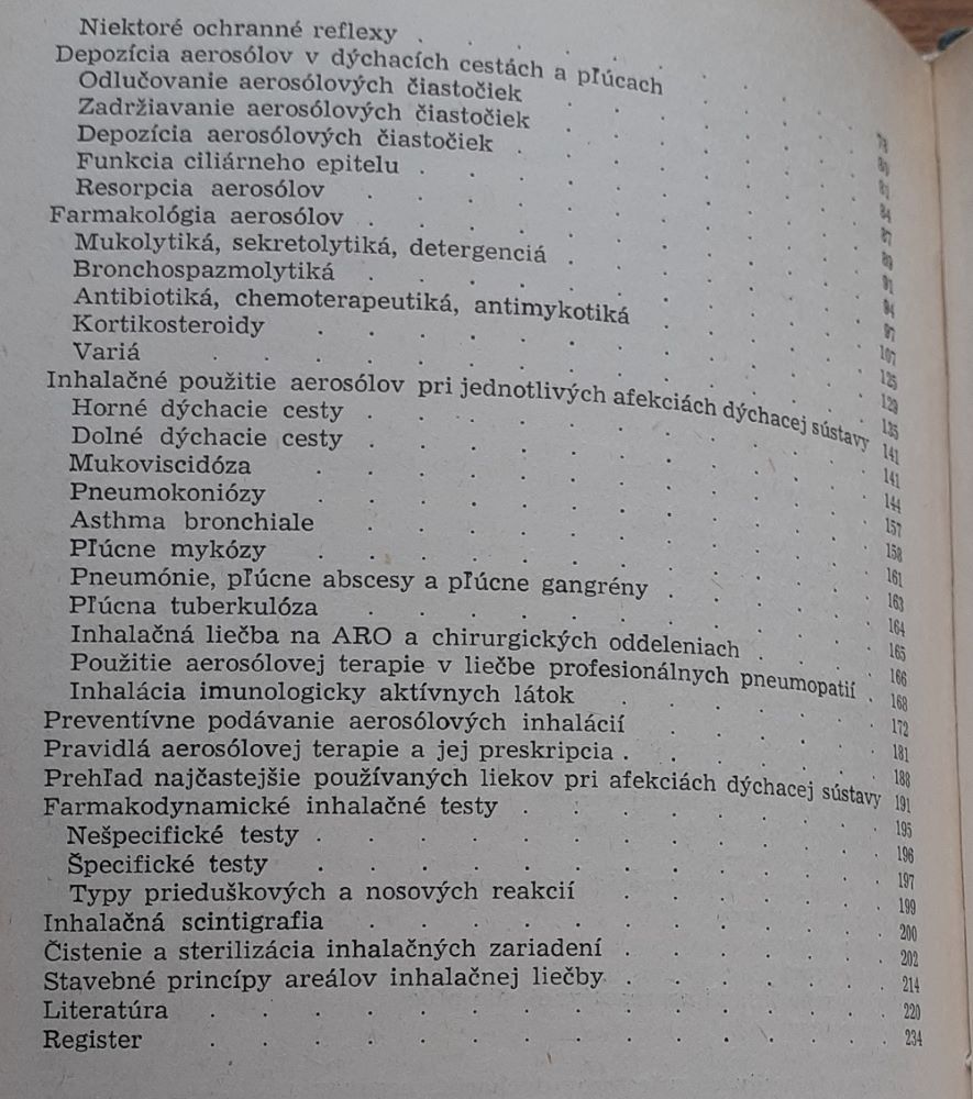 Aerosóly v liečbe chorôb dýchacích orgánov / Pre postgraduálne štúdium lekárov