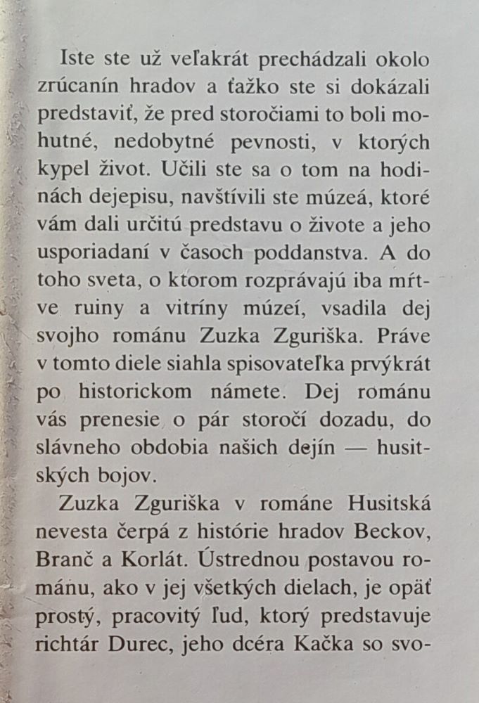 Husitská nevesta + Kráľova zajatkyňa / historický román 1.+ 2. diel