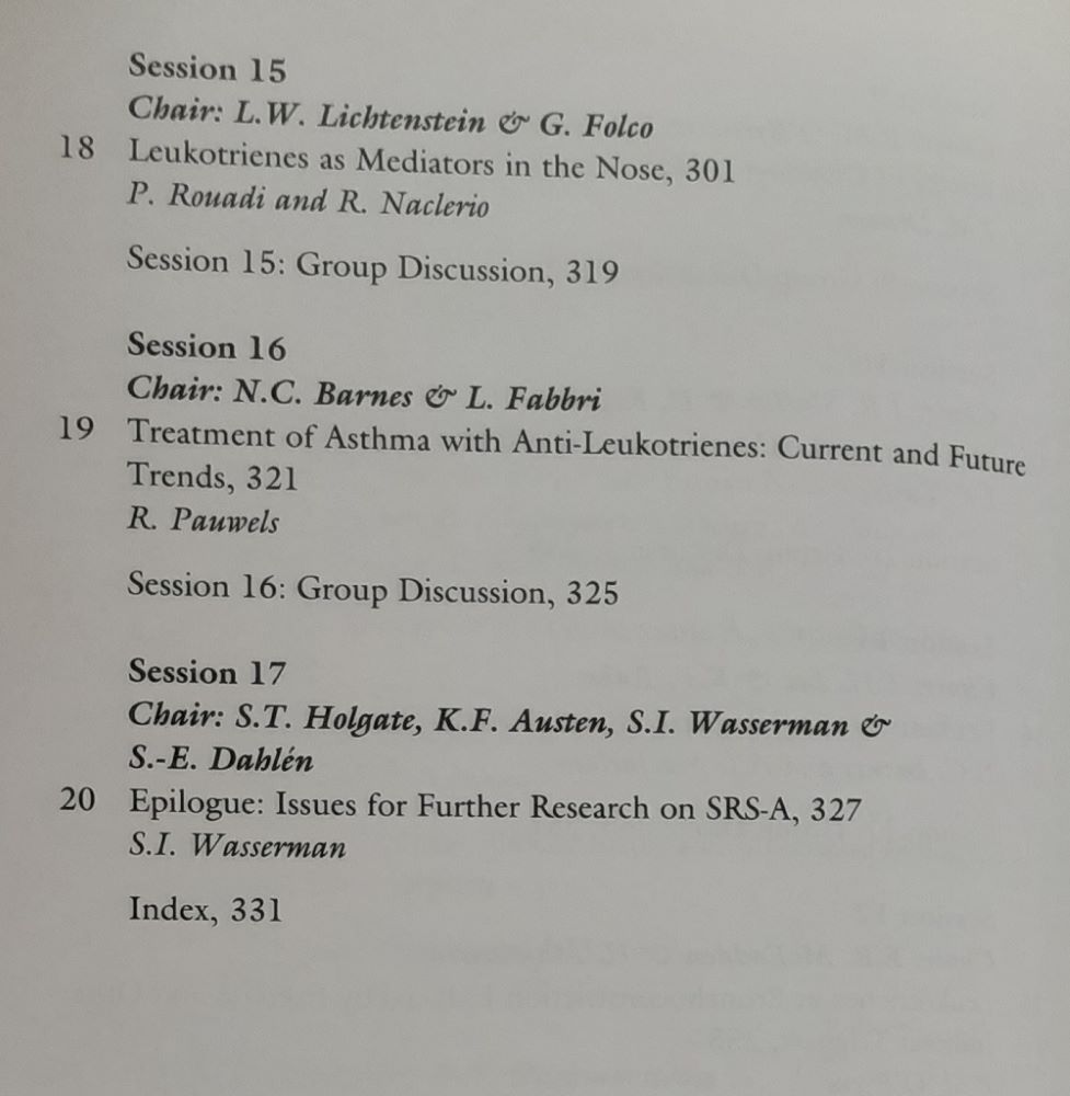 SRS-A to Leukotrienes / The Dawning of a New Treatment