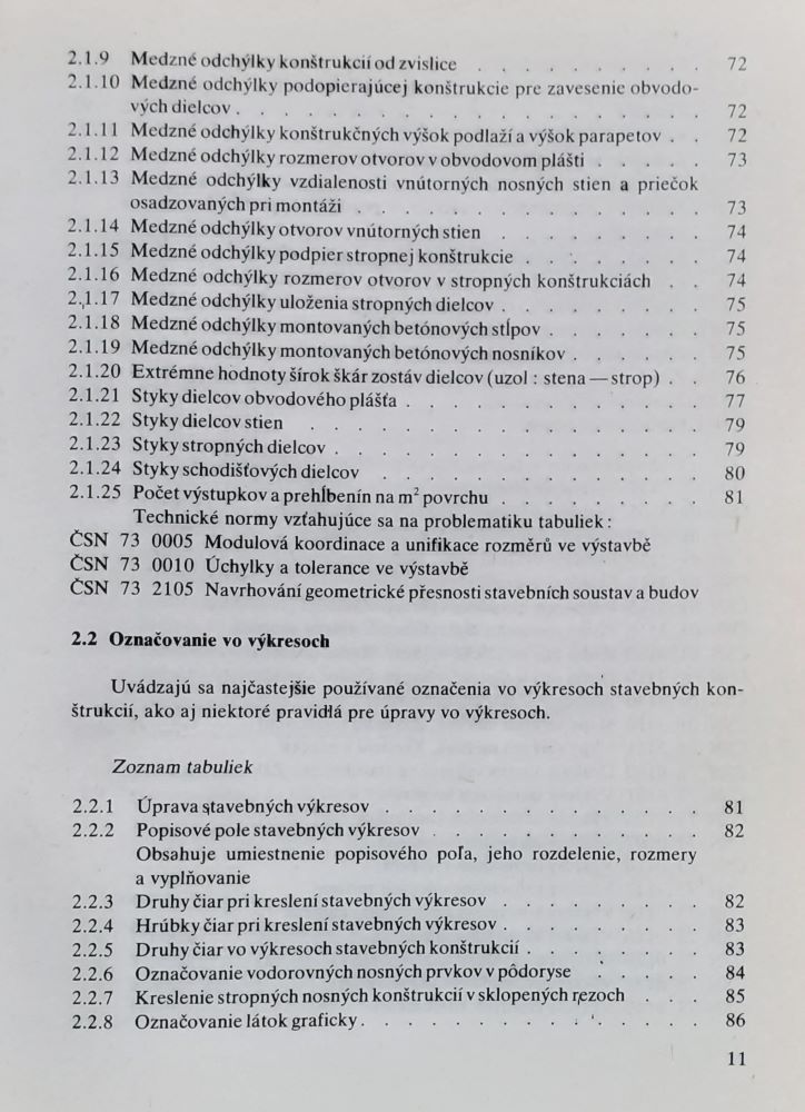 Stavebnícke tabuľky