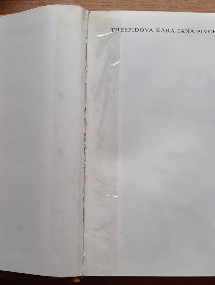 Thespidova kára Jana Pivce / Kniha hereckých vzpomínek a pamětí