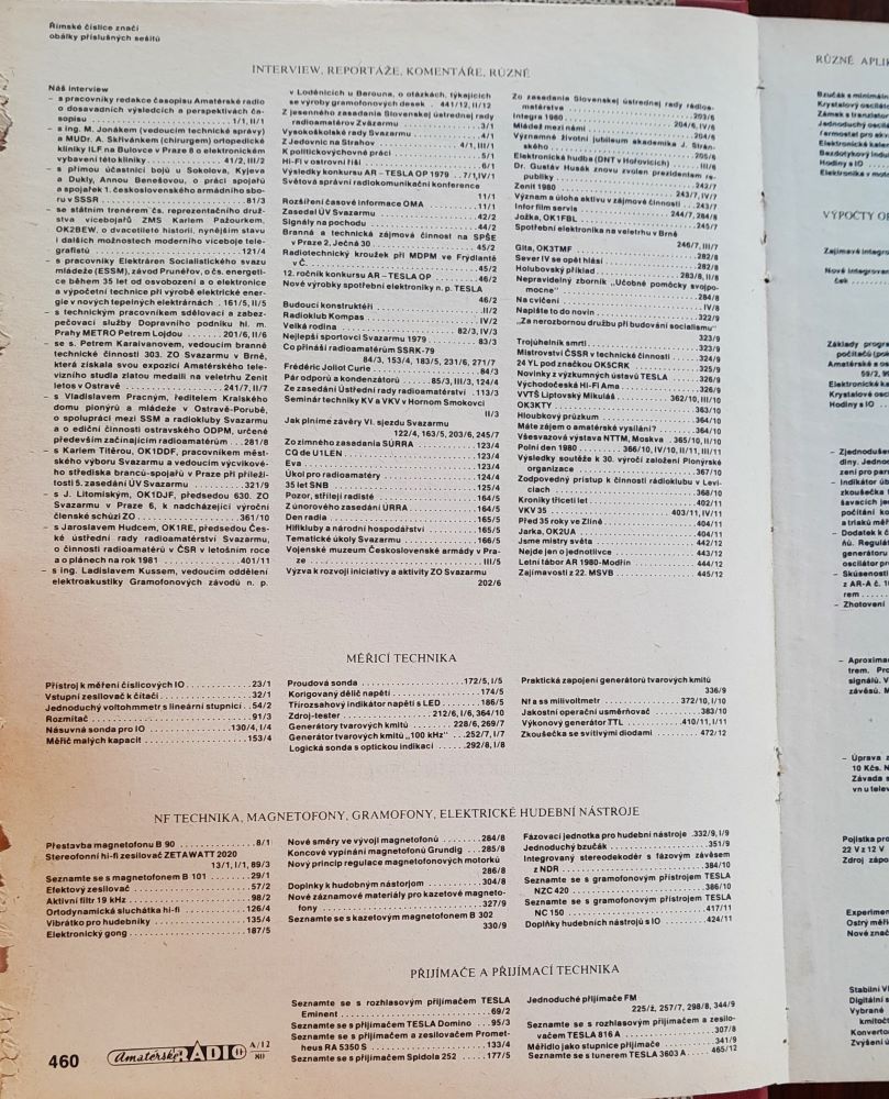 Amatérské radio / Časopis pro radiotechniku a amatérské vysílání