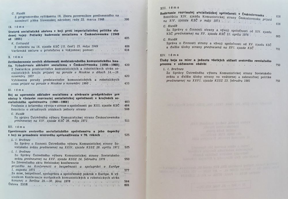 Čítanka k dejinám medzinárodného robotníckeho hnutia a komunistickej strany Československa / Študijná pomôcka pre vysoké školy
