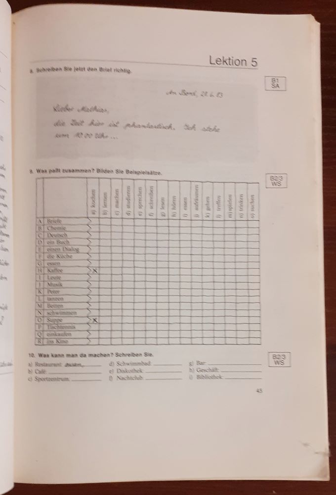 Themen 1, Kursbuch, Arbeitsbuch
