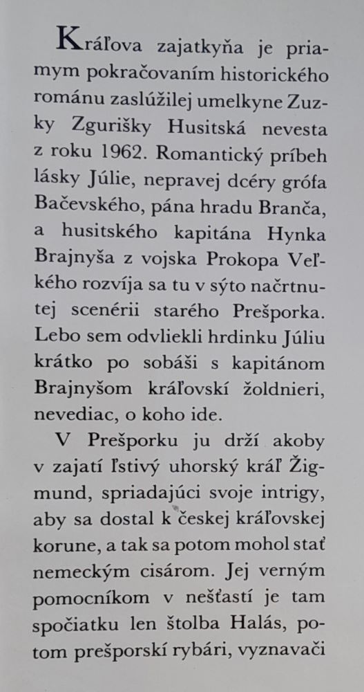 Husitská nevesta + Kráľova zajatkyňa / historický román 1.+ 2. diel