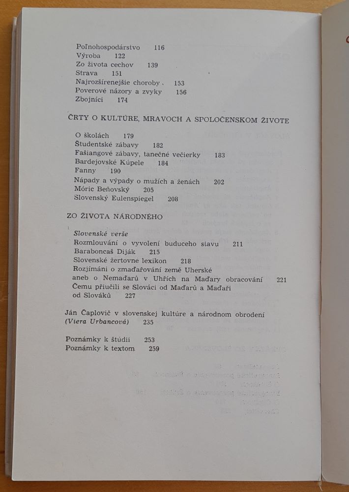 O Slovensku a slovákoch / Pamäti a dokumenty