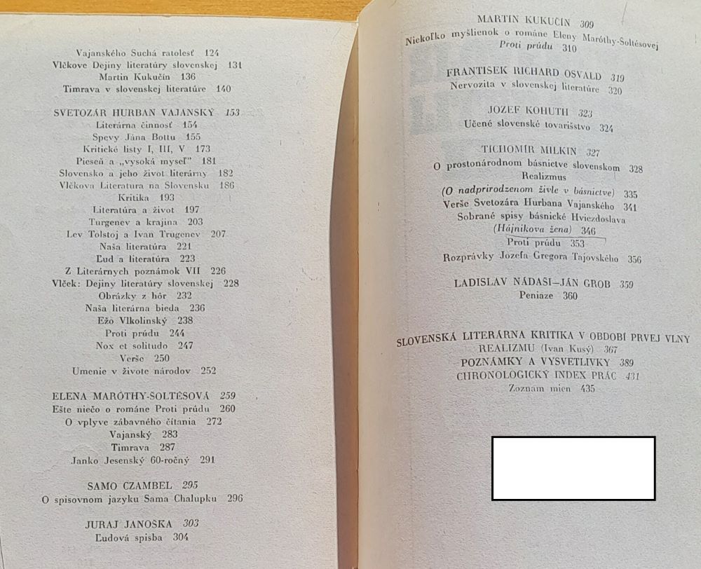 Slovenská literárna kritika 1. a 2.