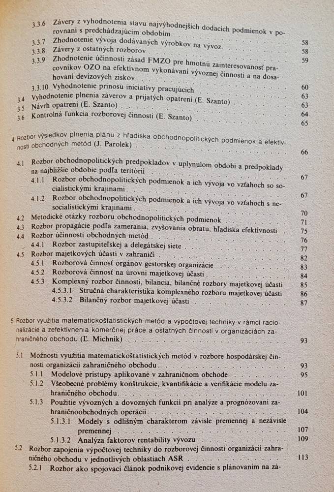 Rozbory v zahraničnom obchode / Náklad 1000 kusov