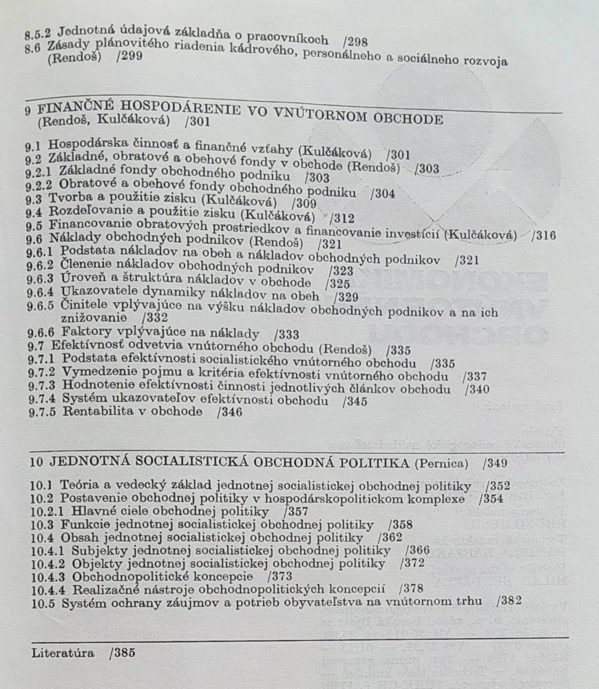 Ekonomika vnútorného obchodu / Náklad 1700 kusov