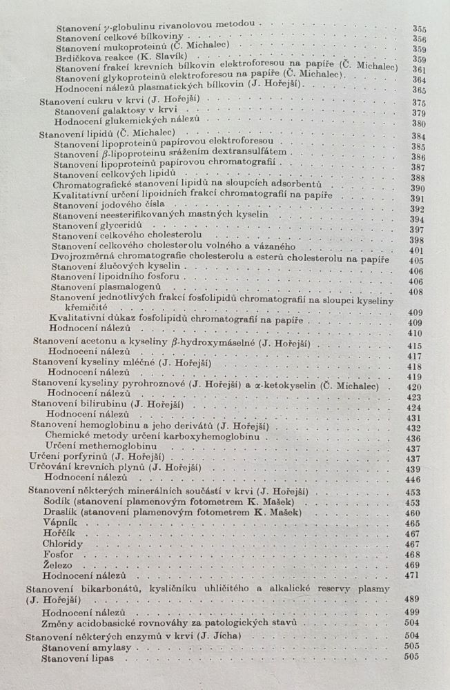 Základy chemického vyšetřování v lékařství