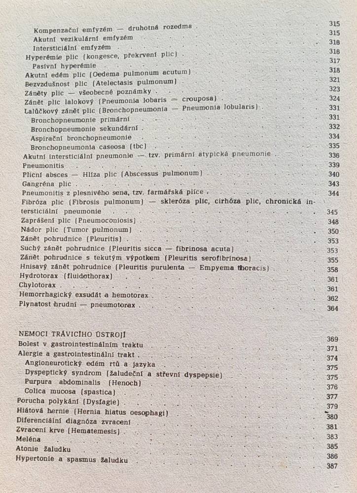 Základy nemocničního a polního vnitřního lékařství
