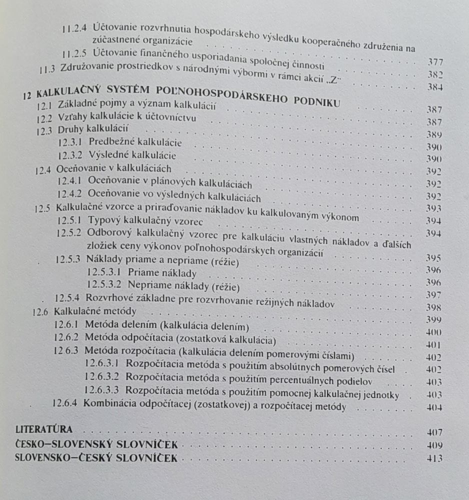 Účtovníctvo poľnohospodárskych podnikov