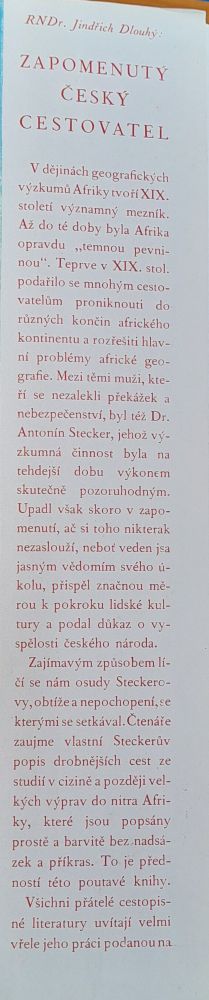Zapomenutý český cestovatel / Studie z dějin afrických výzkumú v XIX. století