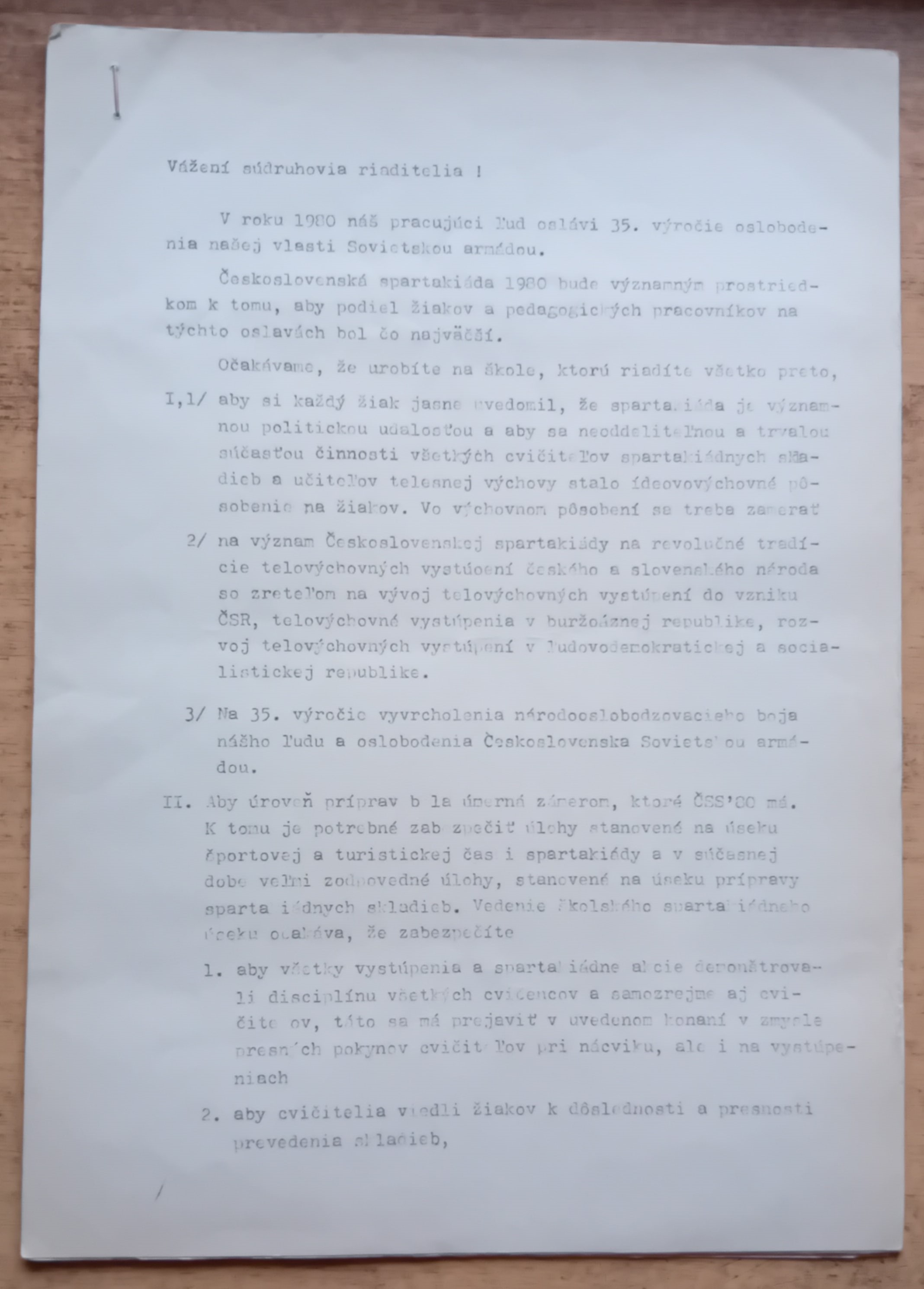 Metodické materiály ku príprave na Spartakiádu 1980