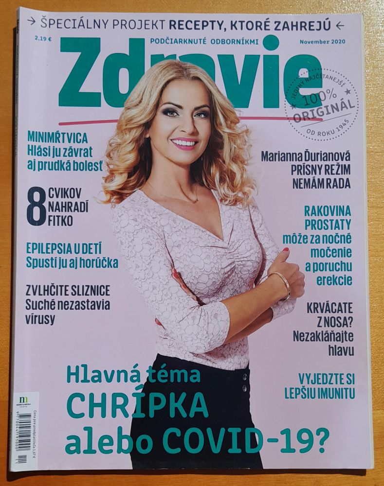 Zdravie - rok 2020, čísla 1., 6., 8., 9., 10., 11., 12..