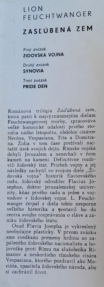 Zasľúbená zem 1.-3. - Feuchtwanger