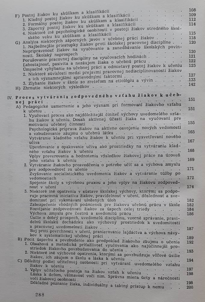 Vzťah žiaka k školskej práci / Zo zreteľom na stredný školský vek