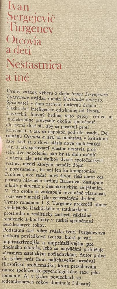 Poľovníkove zápisky, Rudin a iné / Otcovia a deti, Nešťastnica