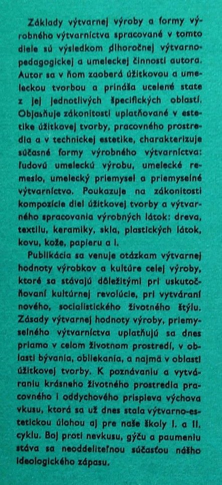 Základy výtvarnej výroby - Edícia Dočasné vysokoškolské učebnice
