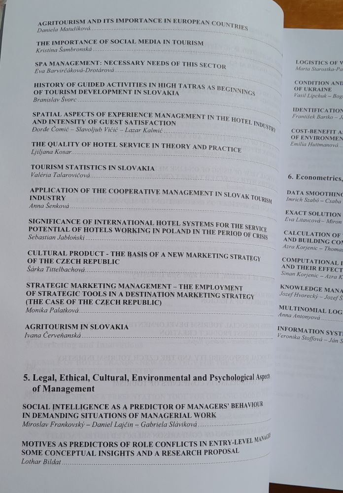 Management / International conference 2012