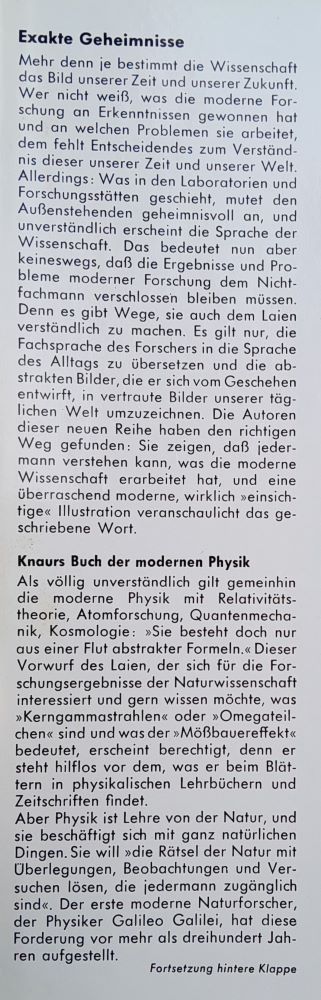Knaurs Buch der modernen Physik / Exakte Geheimnisse