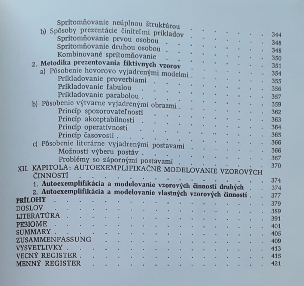 Exemplifikácia / Vzory a modely v živote človeka