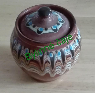 Balkánska keramika - cukornička - 10 cm 
