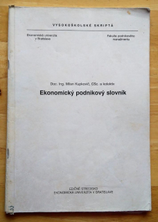 Ekonomický podnikový slovník - vysokoškolské skriptá