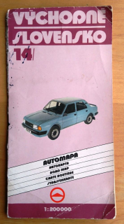 Východné Slovensko / Automapa / 1988