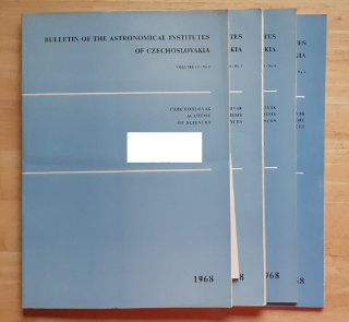 Bulletin of the Astronomical Institutes of Czechoslovakia 1968 / 2, 3, 4, 6
