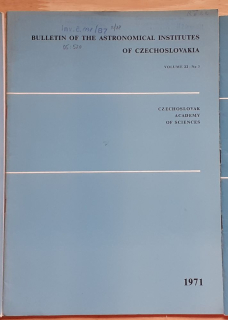 Bulletin of the Astronomical Institutes of Czechoslovakia 1971-3