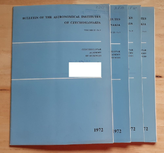 Bulletin of the Astronomical Institutes of Czechoslovakia 1972-2, 3, 4, 6