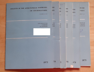 Bulletin of the Astronomical Institutes of Czechoslovakia 1975 / 1-6