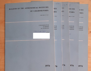 Bulletin of the Astronomical Institutes of Czechoslovakia 1976-1, 2, 4, 5, 6