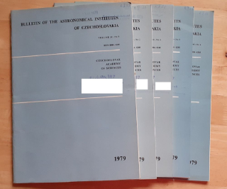 Bulletin of the Astronomical Institutes of Czechoslovakia 1979-1, 2, 4, 5, 6