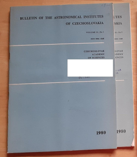Bulletin of the Astronomical Institutes of Czechoslovakia 1980-3, 5