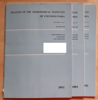 Bulletin of the Astronomical Institutes of Czechoslovakia 1981-1, 3, 6